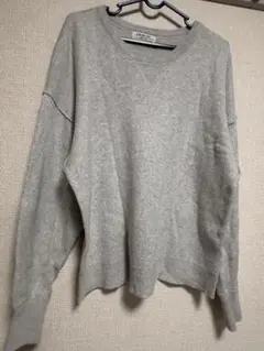 スウェットライクボリュームスリーブニット