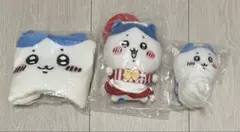 ハチワレ マスコット ぬいぐるみ 3点セット ちいかわレストラン