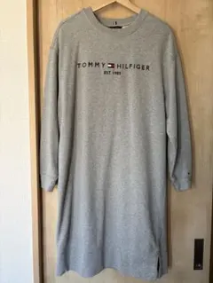 ☆美品☆TOMMY HILFIGER グレー ロングトレーナー