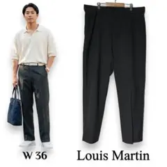 【US古着】Louis Martinウール混スラックス 36 ダークグレー 秋冬