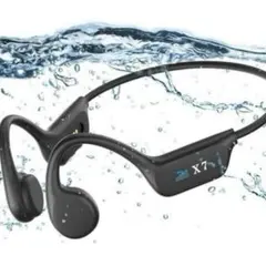 新品マイク付き骨伝導イヤホン水泳 IP68完全防水ヘッドホン　bluetooth