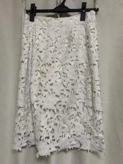 PAGEBOY 花柄レース タイトスカート F