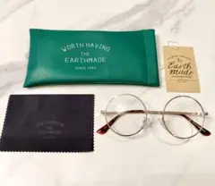 EARTHMADE アースメイド ラウンド型 メガネ クリアレンズ