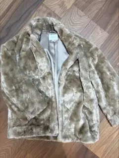 UNITED ARROWS フェイクファーミドル丈コート