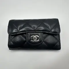 CHANEL マトラッセ　キーケース6連　ブラック