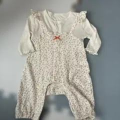 花柄ロンパース 60-70cm