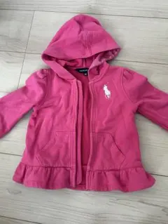 Ralph Lauren フリル付きフードトレーナー