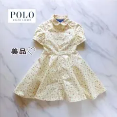 美品♥️ポロラルフローレン　ポロドレス　ワンピース　110 100 半袖　花柄