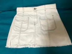 ZALA BASIC Z1975 DENIM デニムスカート 白 ミニスカート