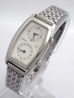 新品電池 稼働 SEIKO ノイエ デュアルタイム ダブルフェイス QZ 腕時計