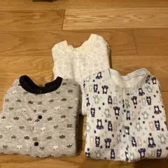 UNIQLO ベビーロンパース3セット　70cm80cm 保育園着　パジャマ