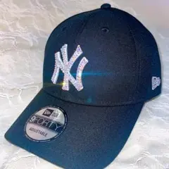 ニューエラ キャップ ラインストーン キラキラ9FORTY オーロラ ブラック