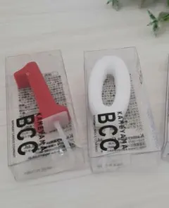 ナンバーキャンドル2個セット