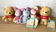 未使用 保管品 ちびーず ディズニー プーさんと仲間たち 5体セット SEGA
