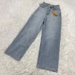 新品未使用 YANUK ヤヌーク JOAN ルーズストレートデニム 22