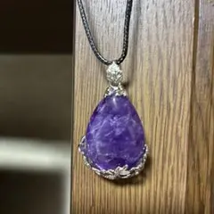 アメジスト　ペンダントトップ　チョーカー付き