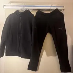 Puma ブラックジャージ上下セット
