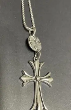 ノーブランド品 タイニークロス chチェーン付 シルバー925★即日発送