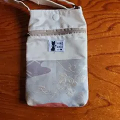 ハンドメイド帯リメイク スマホショルダーバッグ