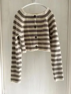 SeaRoomlynn ボーダーニットカーディガン