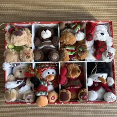 クリスマス オーナメント ぬいぐるみ8体セット