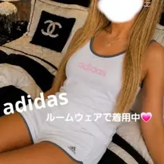adidas タンクトップ 平成ギャル ルームウェアで着用中古着のサムネイル