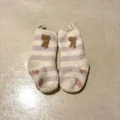 gelato pique 【KIDS】 エアリーモコベアボーダーソックス