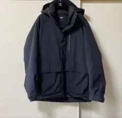 ユニクロ ブラック ハイブリッドダウンパーカ　 Lサイズ