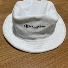 Champion ホワイト バケットハット　ポリエステル100%