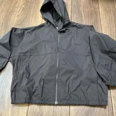 新品　ユニクロu フーデットブルゾン　黒　120 ジャンパー　アウター