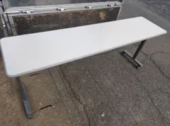 ホワイト長方形会議テーブル