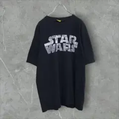 【k4488】USA古着スターウォーズムービープリント半袖ビッグTシャツXL