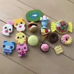 スイーツデザイン消しゴムセット　おもしろ　変わり種　動物　果物