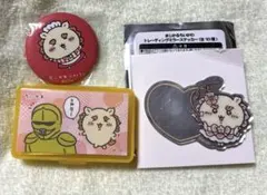 ちいかわ　シーサー　3点セット　缶バッジ、ミラーステッカー、シール&ケース