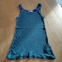 earth music&ecology リブタンクトップ Sターコイズ匿名配送