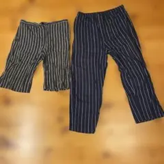 ストライプ柄カジュアルパンツ Ｌサイズ