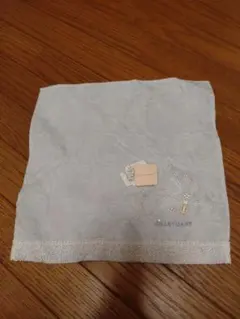 JILL STUART 刺繍入りタオルハンカチ　ブルー
