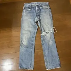 80〜90s USA製levi's 501 ダメージデニム