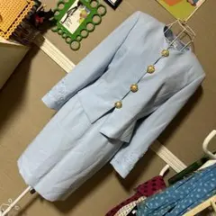 レトロ古着 バブリー ショート丈 長袖ジャケット&スカート ヴィンテージ 古着