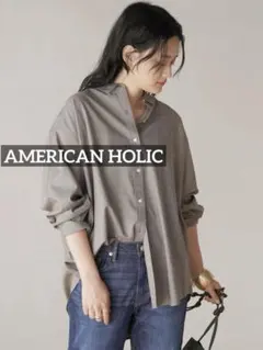 k0882 AMERICAN HOLIC コットンビエラベーシックシャツのサムネイル