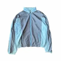 70s 80s puma ナイロンジャケット　ブルゾン　水色　ポーカーズ