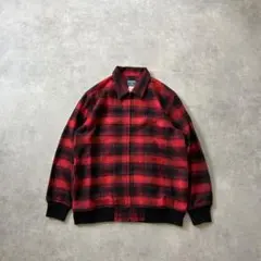 WOOLRICH オンブレ バッファローチェック ジャケット M 赤黒のサムネイル