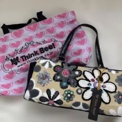 【新品未使用】Think Bee! ハンドバッグ　花柄