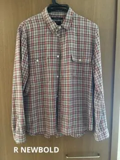早い者勝ち！人気ブランド！R NEWBOLD 長袖　チェック　シャツ