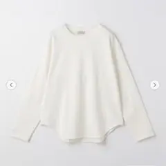 Green label relaxing ラウンドヘム　プルオーバーカットソー