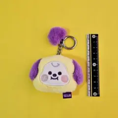 BT21 ベビー フラット ファー バッグチャーム パープル CHIMMY