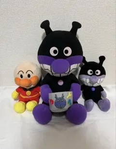 アンパンマン ぬいぐるみ ばいきんまん ふんわりスマイル まとめ売りのサムネイル