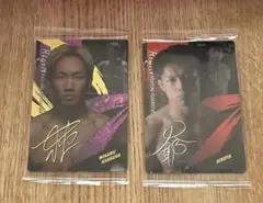 RIZINウエハースカード　朝倉未来選手　ヒロヤ選手　新品未開封　シークレット