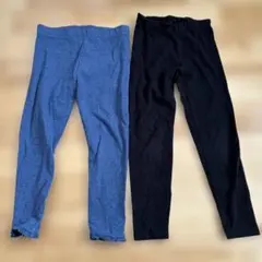 next ＆UNIQLO キッズスパッツ 4-5歳 青 黒