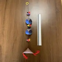 手作り手芸　フクロウと花の布製インテリア装飾